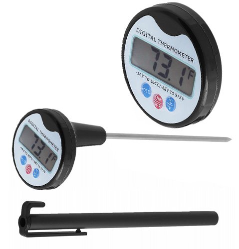 Digital Meat Cooking Thermometer, Candy Thermometer, Large Display for Easy Read, Up to 572°F , Easily Switch Between C/f, Battery and Probe Cover Included, By PBKay