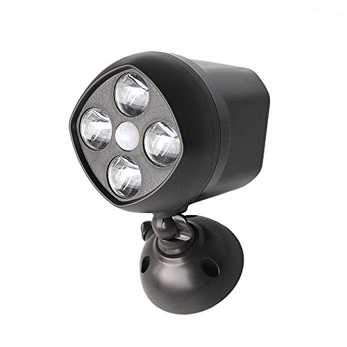 Motion Sensor Spotlight Anear Led Ultra Bright Wireless Weatherproof Spotlight with PIR Motion Triggered for Outdoor/Indoor Use, Battery Powered 500 Lumens