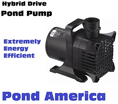 Jebao Pond America Pond Pump 7800 High Flow, Energy Efficient Hybrid Drive Pump – 7800 GPH