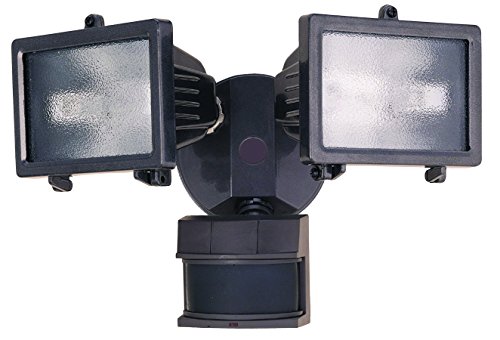 Heath Zenith HZ-5512-BZ 300-watt Quartz Halogen Motion-Sensing Twin Security Light, Bronze