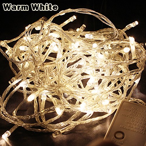 Pretty Warm White 20m Abt.66ft 200led Bulbs Fairy Light String Holiday Lights for Christmas Party Decoration Waterproof