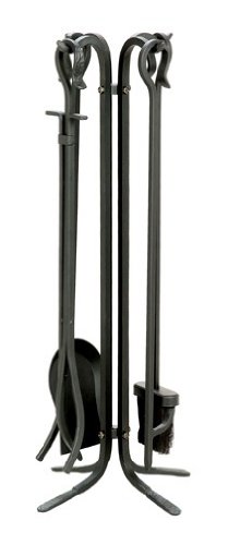 Uniflame F-11140 5-Piece  Wrought Iron Toolset, Black