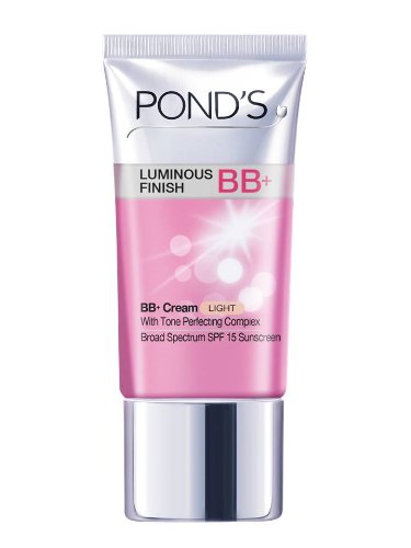 Pond’s Luminous Finish BB Plus Cream with SPF 15, Light Shade, 1.5 Ounce