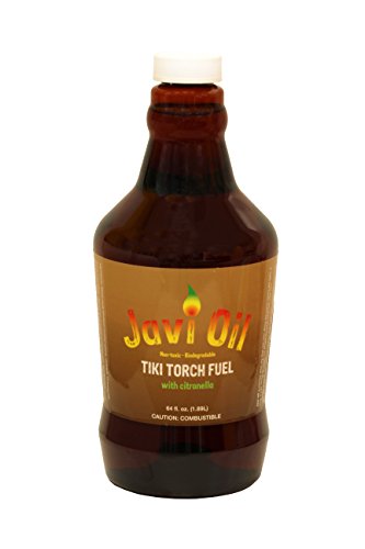 Javi Oil Citronella Tiki Torch Fuel Refill – Compatible with Tiki Canisters – Half Gallon