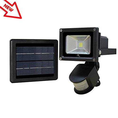 LTE 10W Solar Motion Sensor Light, 750 lumen, 60W Halogen Lights Equivalent, Daylight White,6000K,IP65 Waterproof ,15m Motion Distance ,Wall Lights ,Solar Security Light, Floodlight, PIR Light.