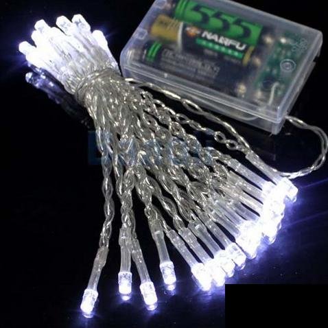 E-MART 3.5M 30 LED Battery Operated Christmas Wedding Fairy String Lights,white – US SHIPPING