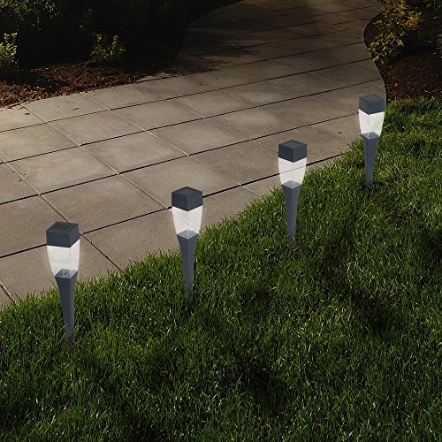 Pure Garden 50-19 Solar Modern Pathway Lights (Set of 24)
