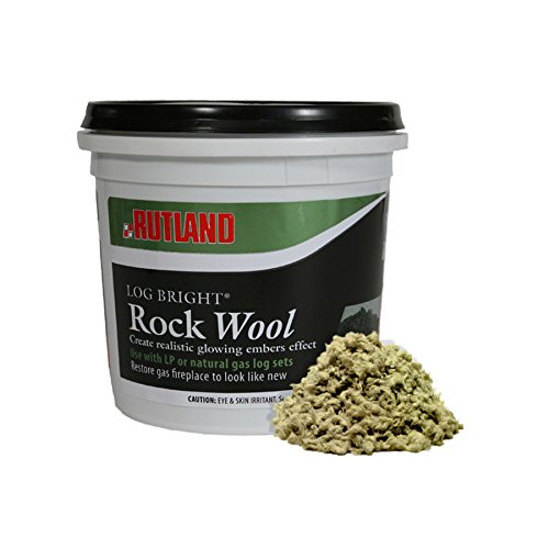 Rutland 587 Bright Rock Wool for Gas Log