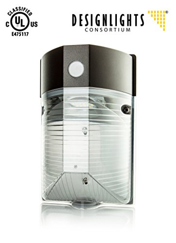 Hyperikon® LED 17W Wall Pack Light, DLC-qualified, 5000K (Crystal White Glow), 120W to 150W HPS / HID equivalent, 1700 Lumens, 120-277V, Security Area Lighting, UL-Listed