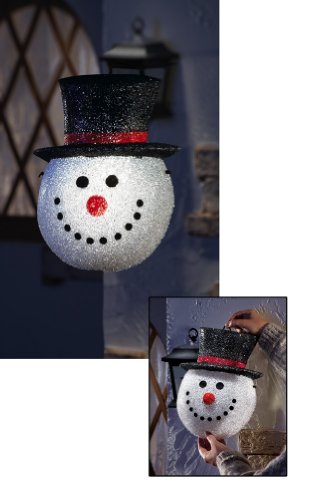 Christmas Snowman Head Porch Light Cover Snowman