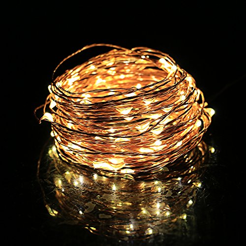 Homdox Christmas 10m 33ft 100 LEDs String Lights Copper Wire LED Starry Light Adapter For Christmas Wedding and Party, Suitable for Indoors or Outdoors