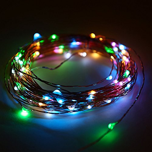 Minger Led String Light 10ft 30 Leds Waterproof Starry String Light Battery Powered Halloween Decoration Lights for Halloween, Party, Christmas, New Year, Wedding, Patio, Garden, Lawn(Multi-colored)