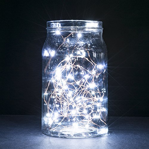 Decorative Lights, 2 Set of Miniature LED 30 9.8ft Fairy Raindrop Christmas Lights W/ Ultra Thin String Wire for bedroom Home Party KTV Stage Pub Club – Cool White Color