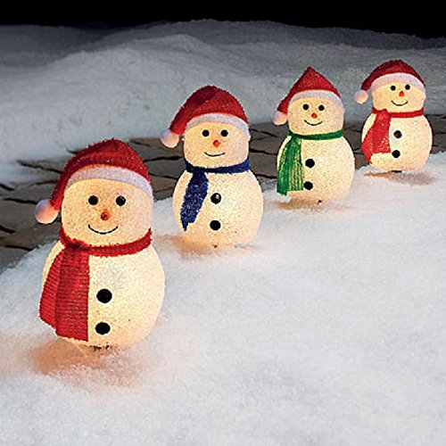 Christmas Lighted Pathway Lighting Decorations (Snowman)