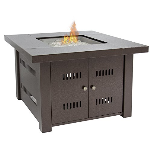 Best Choice Products Outdoor Patio Propane Heater Gas Yard Fire Pit Table