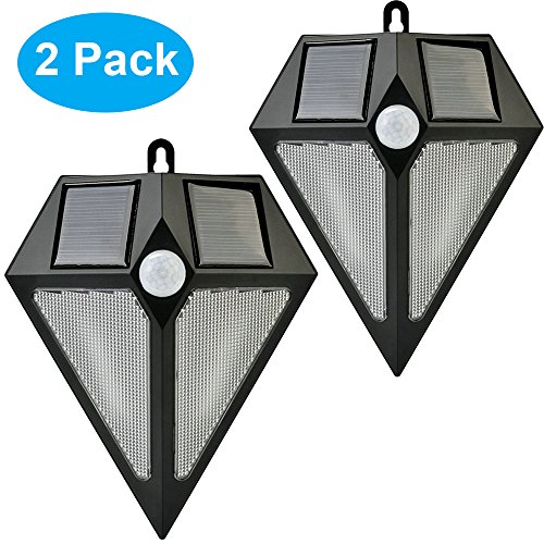 [2 Pack] InaRock® Large Size Solar Energy Powered Outdoor Landscape Lamp Motion Sensor Solar Flood Lights – Weatherproof – Christmas Holiday Party Lights