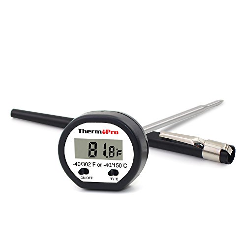 ThermoPro TP-01 Universal Instant Read Cooking Meat Thermometer, Food Thermometer with Food-Safe Stainless Steel Probe for Kitchen Cooking, Poultry, Grill, BBQ, and Candy