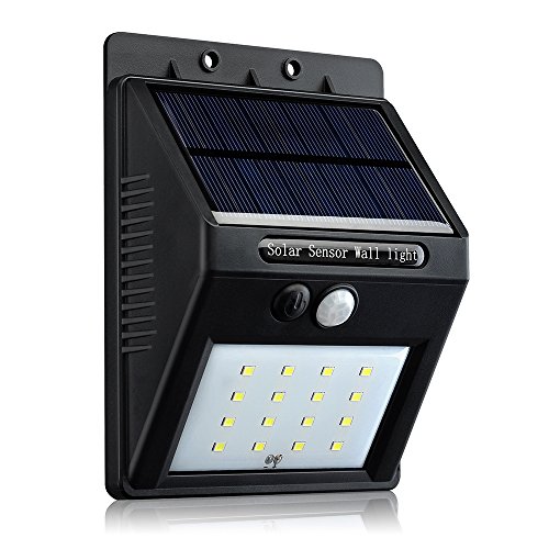 Latest 16 LED Outdoor Solar Powered Lights Solar Panel Powered Motion Sensor Lamp Outdoor Light Garden Security Light 320 LM