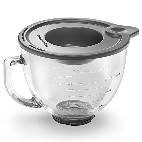 KitchenAid K5GB 5-Qt. Tilt-Head Glass Bowl with Measurement Markings & Lid