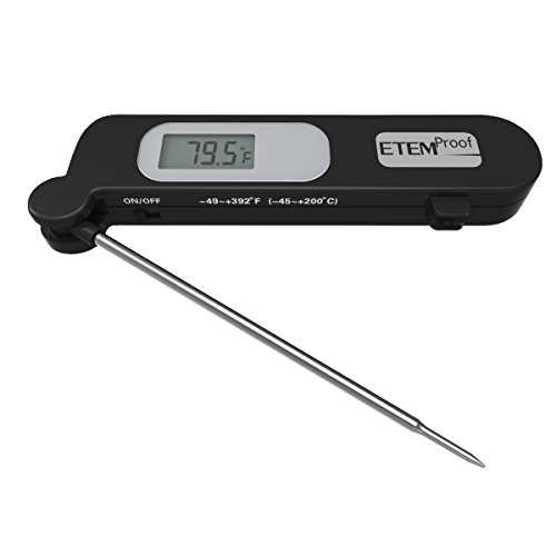 Instant-read Thermometer, High-performing Digital Food/meat Thermometer, Ultra Fast & Accurate, Black