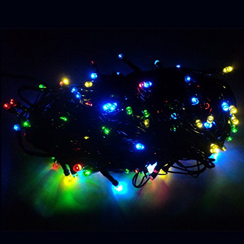 EBAT Solar Christmas Lights 69ft 21m 200 LED 2 Modes Solar Fairy String Lights for Festival, Outdoor, Gardens, Homes, Wedding, Christmas, Birthday Party, Weatherproof (Multicolor)