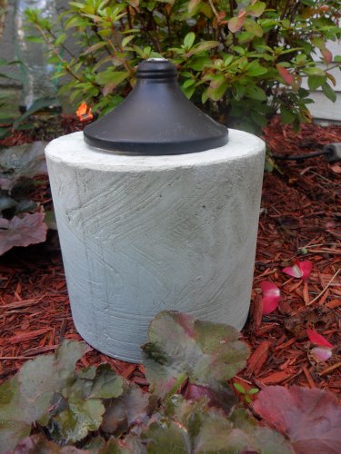 8″ Concrete Tiki Torch – Green