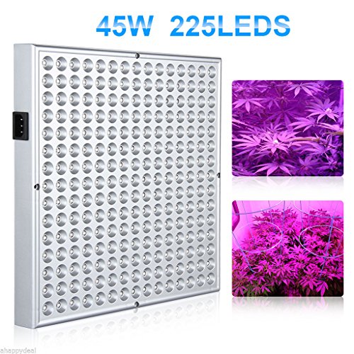 45W 225 LED Hydroponic Plant Grow Light Panel Full Spectrum Indoor Growing Lamp