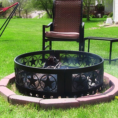 Sunnydaze Heavy Duty Four Star Campfire Ring, 36 Inch Diameter