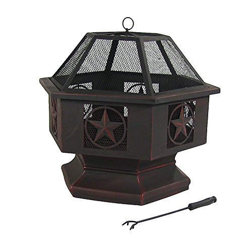 Sunnydaze 28 Inch Sienna Six Star Fire Pit