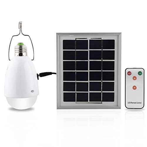 Mabor DU-12R Multi-functional LED Solar Lamp -12 Super Bright LED -Dimmable Function with Remote Controller -Solar Barn / Camping / Emergency Light