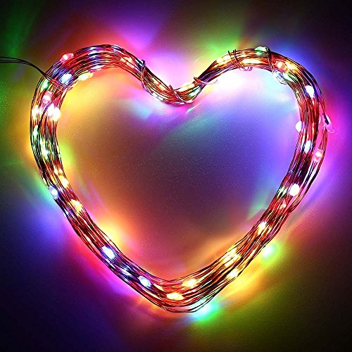 Minger Indoor/ Outdoor Led String Light 33ft 100 LEDs Waterproof Rope Lights with 12V Power Adapter, for Holiday, Christmas, New Year, Wedding, Birthday Party, Patios, Gardens, Homes, Lawns (RGB)
