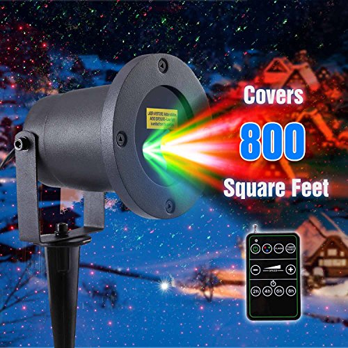 LuckLED MagicPrime Wireless Control Laser Light, Star Projector, IP65 Waterproof for Seasonal Decorative, Christmas Holiday, Wedding, Party