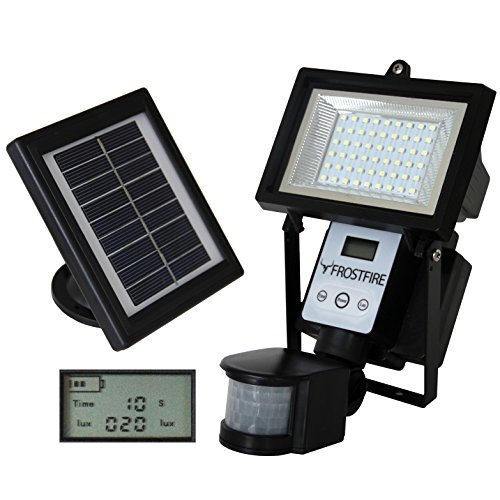 Frostfire Digital 80 LED Ultra Bright Solar Powered Motion Detector Light