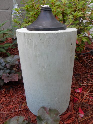 12″ Concrete Tiki Torch – Green