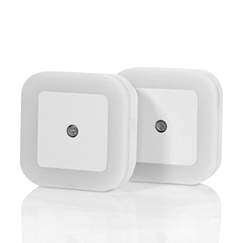 OxyLED N30 LED Night Light With Dusk to Dawn Sensor for Kids Room, Wall, Closet, Hallway (Pack of 2)