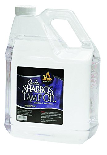 1 Gallon Paraffin Lamp Oil – Clear Smokeless, Odorless, Clean Burning Fuel for Indoor and Outdoor Use – Shabbos Lamp Oil, By Ner Miztavh