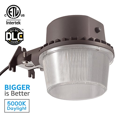 TORCHSTAR Dusk-to-dawn LED Outdoor Barn Light (Photocell Included), 35W (250W Equiv.), 5000K Daylight Floodlight, DLC & ETL-listed Yard Light for Area Lighting, 5-year Warranty