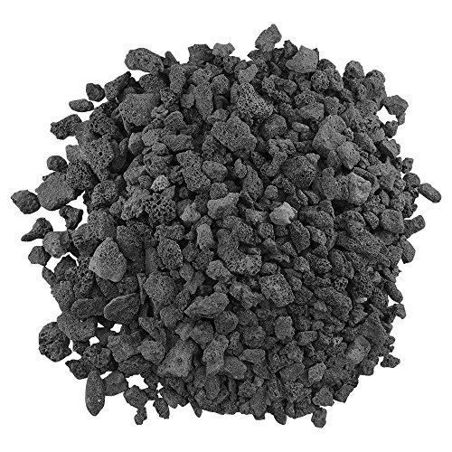 American Fireglass Medium Black Lava Rock (1/2″ – 1″) 10 lb. Bag