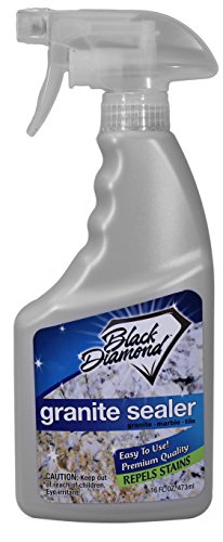 Black Diamond Nex-Gen Natural Stone Penetrating Sealer: Seals & Protects; Granite, Marble, Travertine, Limestone, Concrete, Grout, Tile, Brick, Block & Slate Floors, Patios and Fireplaces, 16 Fl. OZ