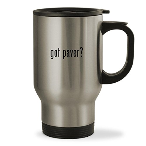 got paver? – 14oz Sturdy Stainless Steel Travel Mug, Silver