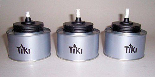 “ABC Products” – Set Of 3 – All Metal Tiki Canister – For Citronella Oil – Table top – (Gray Finish – Outdoor Use Only)