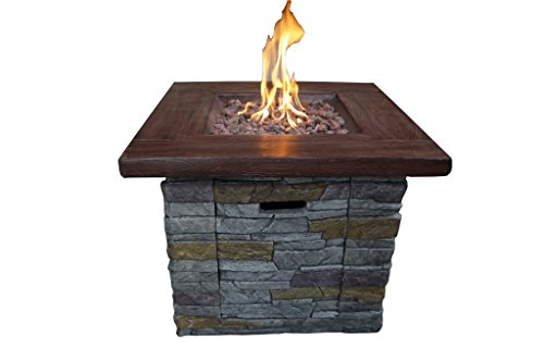 Belmont Home Brick Outdoor Square Gas Fire Pit