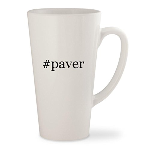 #paver – White Hashtag 17oz Ceramic Latte Mug Cup