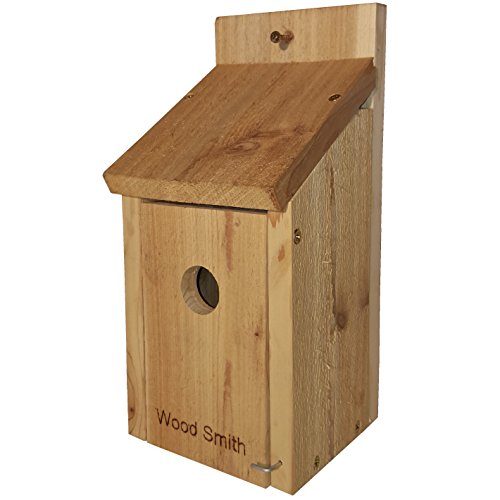 Bird House- Red Robin, Bluebird, Purple Martin, Finch, Cardinal Bird, Even a Woody Woodpecker House. Made in USA by WoodSmith, From All Natural Western Red Cedar. Add Some Life to your Yard today.
