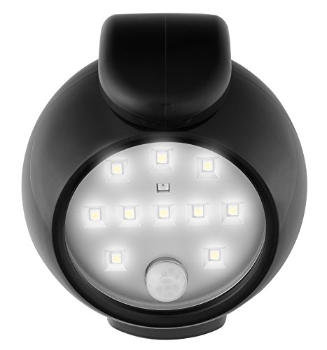 Hoont Bright LED Indoor/Outdoor Battery Powered Wall Light Fixture with Motion Detection – Auto On/Off