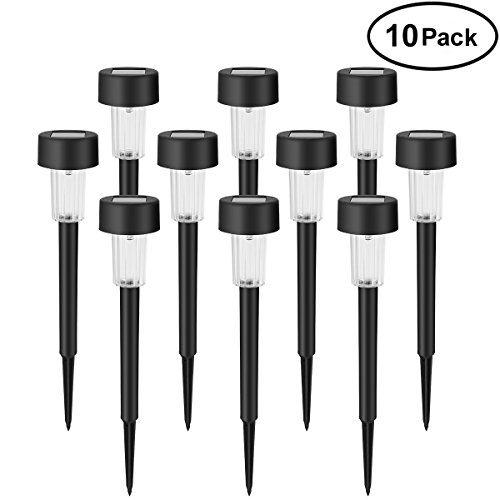 10 Pack Outdoor Solar Lights Solar Pathway Lights Garden Lights Landscape Lighting for Lawn Patio