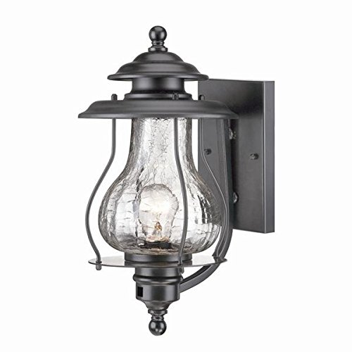 Acclaim 8201BK Blue Ridge Collection 1-Light Wall Mount Outdoor Light Fixture, Matte Black