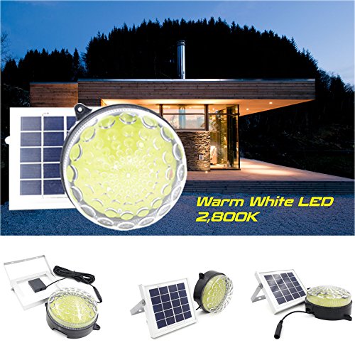 Solar Shed Light // ROXY-G2 (Warm White LED) // Lighting Kit // Lithium Battery // Auto On & Off // 3-Level Brightness Control