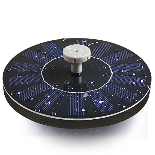 TRANMIX Solar Fountain Pump for Bird Bath, 2018 Upgraded Floating Fountains Solar Panel Kit Water Pump for Ponds, Garden, Outdoor Décor