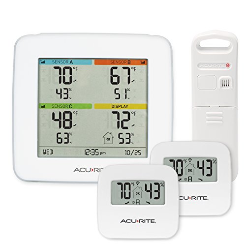 AcuRite 01096M Temperature & Humidity Station with 3 Indoor/Outdoor Sensors